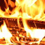 fire flames wood fire glowing heat 227291